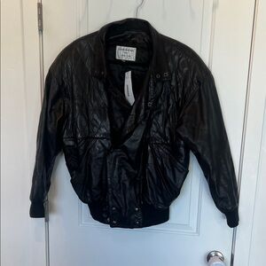 CLAUDE MONTANA Men's Quilted Leather Jacket In Black